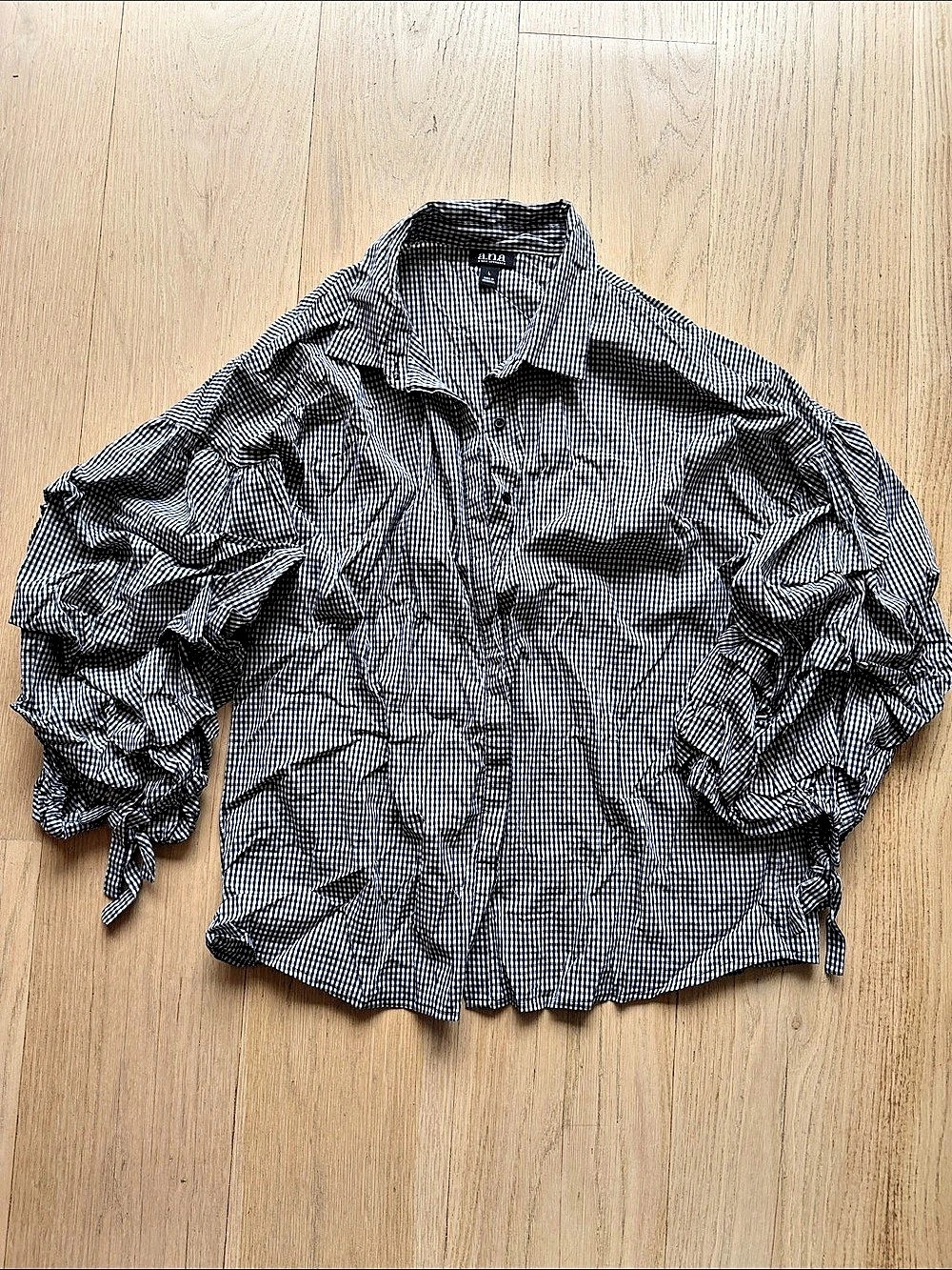 ana Gingham Button Down Shirt Size Small Like New